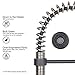 VIGO Edison 19'' H Single Handle Pull-Down Sprayer Kitchen Faucet in Stainless Steel and Matte Black-VG02001STMB
