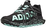 adidas Women's Vigor Bounce w Tennis Shoe, Black/Easy Green/White, 8 M US