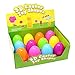 12 Prefilled Jumbo Easter Eggs (44 Pieces Total) with Clay Dough Doh and 3D Dinosaur Shapes for Basket Stuffers, Spring Gift Set Bundle, Easter Hunt Fillers, Party Favors, Classroom Prize Supplies