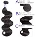 SAYAS Hair 10A Grade Brazilian Body Wave Human Hair Bundles Weave Hair Human Bundles Brazilian Virgin Hair For African Americans Women Each Bundle 100g With 40g 4x4 Free Part Closure(20 22 24+20inch)