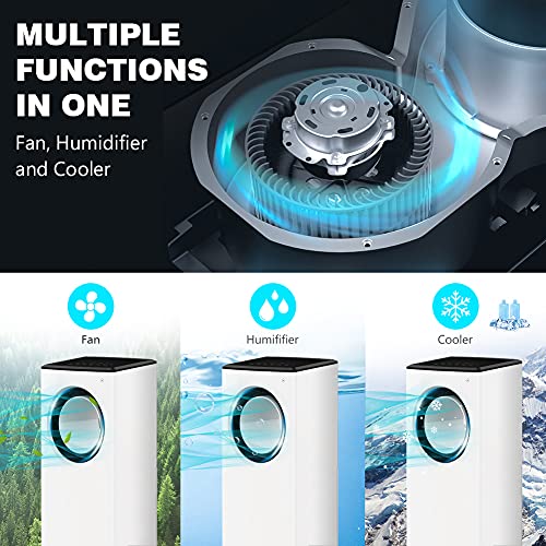 31 Evaporative Air Cooler Bladeless Fan w/Cooling & Humidification