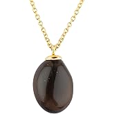 Natural Gemstones Pendant Necklace Polished Tumbled Crystals Necklace Handmade Jewelry Unique Fashion Jewelry For Women Adjustable Chain 18inch