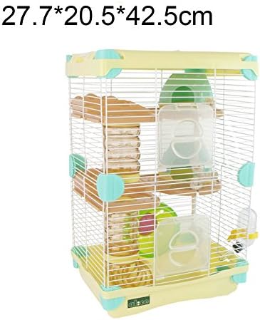 FAREN 3 Storey Floor Pet Portable House Mouse, Chinchilla, Rat, Gerbil and Dwarf Habitat Hamster 10.9x8.07x16.73inch