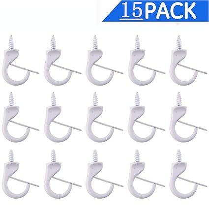 15 Pieces Metal Cup Hooks Ceiling Hooks Suspended Ceiling Hooks