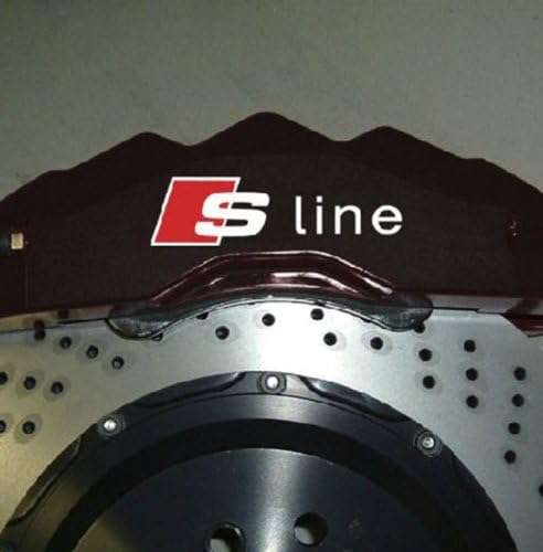 AUDI S-Line Premium Brake Caliper Decals Stickers TT RS A3 A4 A6 Q5 Quattro TD14