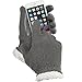 Isotoner Women’s Stretch Fleece SherpaSoft Gloves,  Oxford Heather,  One Size