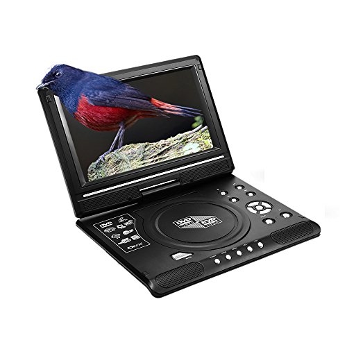 Docooler-9-inch-Swivel-Screen-DVD-CD-MP3-Player-USBSD-Card-Reader-with-Car-charger-and-Gamepad-for-Gamepad-TV-US-Plug-RD-998