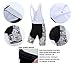 Coconut Ropamo CR Men's Cycling Jersey Set Road Bike Jersey Zipper Pocket Short Sleeves Cycling Kits Bib Shorts 3D Padded (Black/White, M)