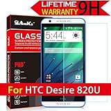 HTC Desire 820 Glass Screen Protector, (820U) AnoKe [Lifetime Warranty](2.5D 0.3mm 9H) Tempered Glass Screen Protector For HTC Desire 820 / 820U Glass