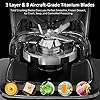 Homgeek-Blender-Smoothie-Maker2000W-8-Speed-Smoothie-Blender-with-2L-BPA-Free-Tritan-Container33000-RPM-High-Speed-Professional-Blender-with-4-Blending-Presets-for-IceSoupNutsBlack Homgeek Blender Smoothie Maker,2000W 8-Speed Smoothie Blender with 2L BPA-Free Tritan Container,33000 RPM High Speed Professional Blender with 4 Blending Presets for Ice/Soup/Nuts,Black