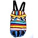 Cosmos Pet Dog Carrier Backpack Pet Dog Cat Legs Out Front Carrier Travel Bag for Traveling Hiking Camping for Small Medium Dogs Cat, Colorful Strip Pattern (Medium Size)