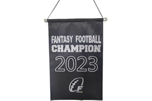 TUOYU Fantasy Football Championship Banner Flags Trophy, 8.7 x 13.2 Inch