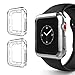 Apple Watch Series 3 Case 38mm 42mm, [Updated] Alritz Soft Slim TPU Protective Case Flexible Anti-Scratch Bumper Cover for Apple Watch Series 1/2/3 (2 Crystal Clear, 42mm)