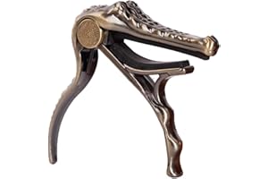 Alice A007G/BR Aluminum Alloy Bronze Alligator Shape Acoustic Guitar Capo