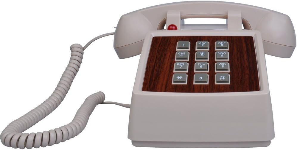 LeeKer LK-P018P Retro Antique Landline Phone Home Desk Corded Phone(Yellow)