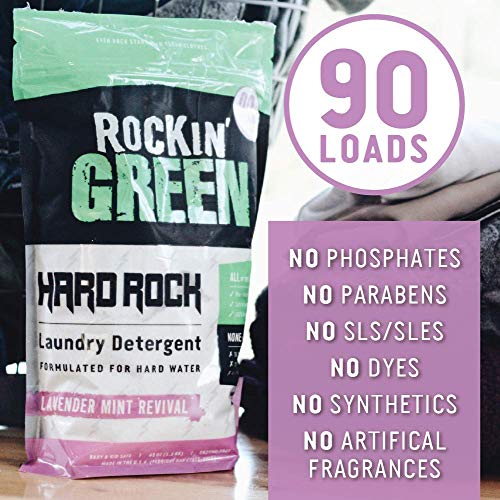 Rockin' Green Hard Rock Laundry Detergent (90 Loads), Plant based, All