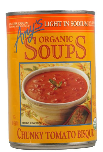 Amy's Organic Soup Light in Sodium Chunky Tomato Bisque -- 14.5 fl oz - 2 pc