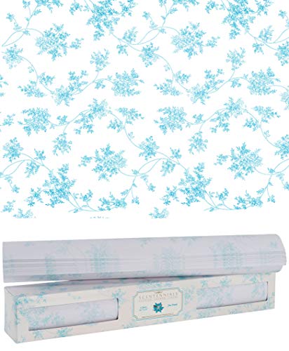 Scentennials Sea Fresh (6 Sheets) Scented Fragrant Shelf & Drawer Liners 16.5" x 22" - Great for Dresser, Kitchen, Bathroom, Vanity & Linen Closet