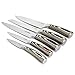 La Cote 5 Piece Chef Knives Set Japanese Stainless Steel Pakka Wood Handle In Gift Box (5 PC Chef Knife Set)
