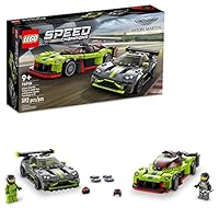 LEGO Speed Champions Aston Martin Valkyrie AMR Pro & Vantage GT3 2 Collectible Model 76910 - Race Car and Toy Set, Includes 2 Driver Minifigures, Great Gift for Boys, Girls, and Teens Ages 9+