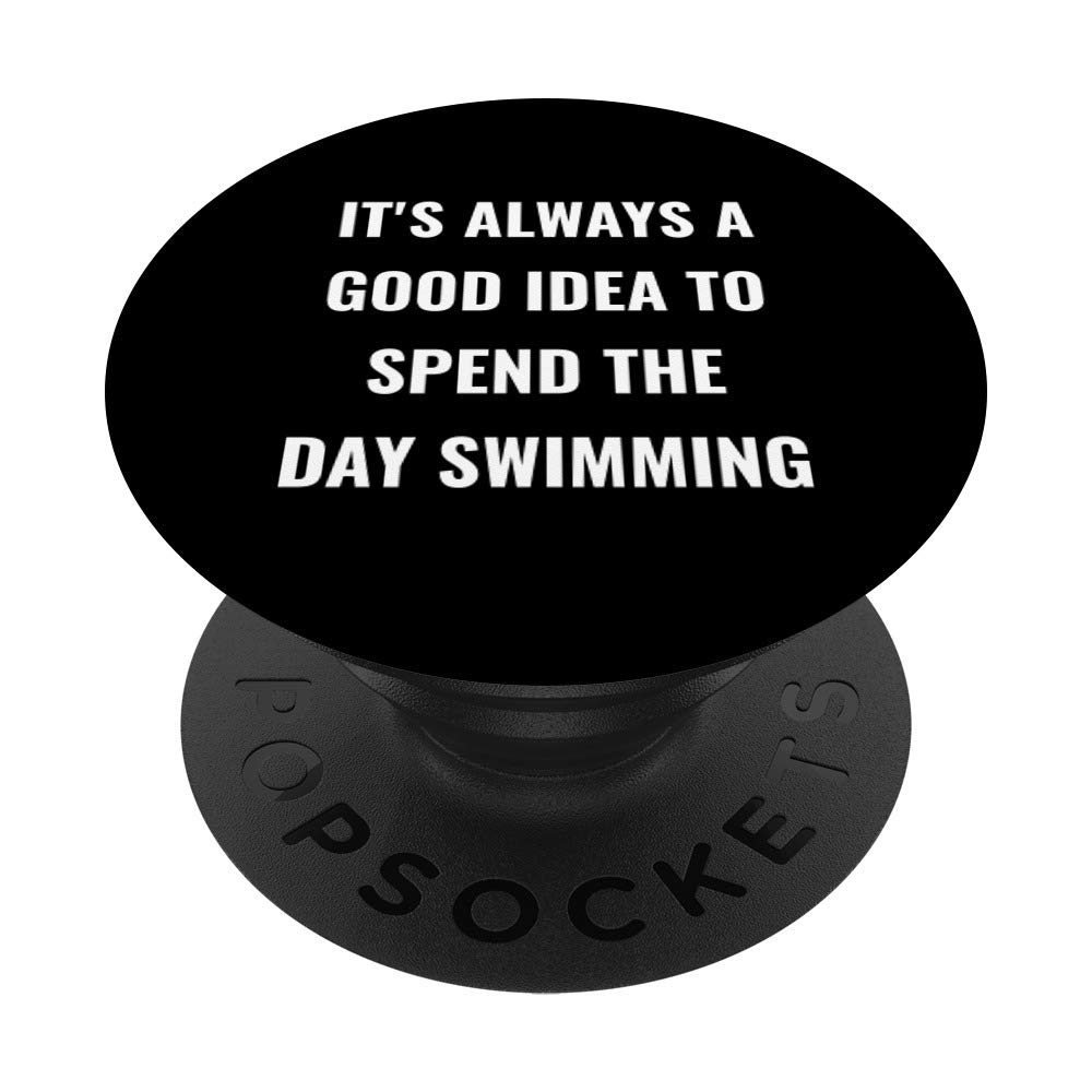 Swimming: Always a good idea - Funny Swim-mer PopSockets Swappable PopGrip