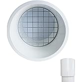 2" PVC Vent Cap with Stainless Steel Screen,0&deg; Vent Termination Cap | For Furnace Intake &amp; Exhaust Vent Pipe,Fits 2" PVC Pipe, (Outer Diameter 2.3"-2.375"ONLY),No Elbow or Coupling Required,1 Pcs
