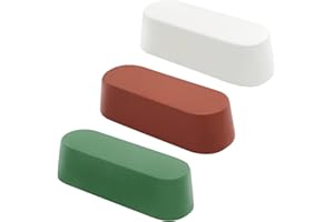 SCOTTCHEN Buffing Polishing Cutting Compounds 7.4 Oz. Kit - Green Fine/White Medium/Brown Coarse - 3 PCS