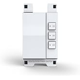 Simple Ventilation Timer Switch by Deako, Single-Pole, 10/30/60 Minute Presets, Manual On/Off Control, White