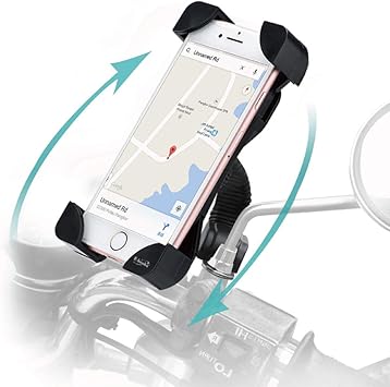 motorcycle mirror mount phone holder