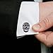 Three Keys Jewelry Stainless steel Black Brass Men's Skull Cufflinks