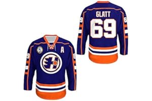 borizcustoms Doug Glatt Halifax 2 Hockey Jersey Includes EMHL and A Patches Stitch