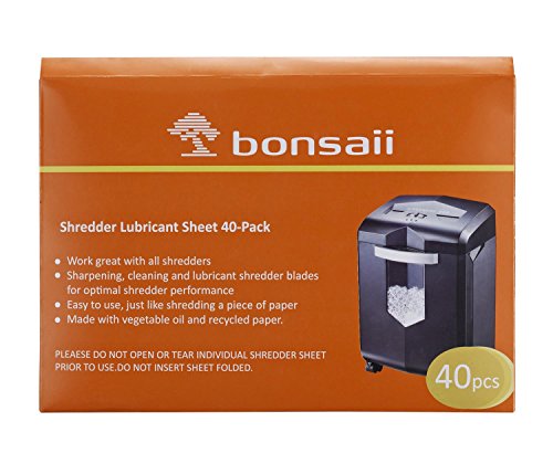 4 Bonsaii+Paper+Shredder+Lubricant+40+Pack