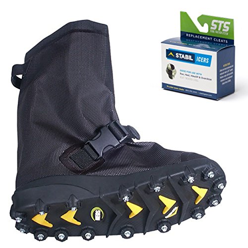 STABILicers Voyager Overshoe with Traction Cleats for Ice & Snow, Fits