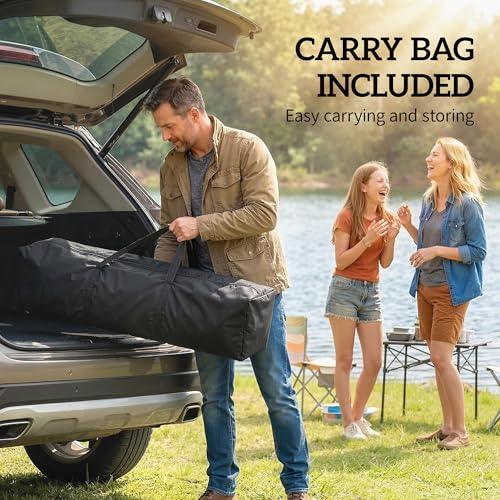 Outsunny 9.6 x 9.6 ft Pop Up Canopy Tent with 3 Sidewalls, UPF 50+ 1-Button Push Easy Setup Outdoor Instant Canopy Portable Shelter with 4 Sandbags, Carry Bag, Light Grey
