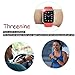 Threenine Watch Band, Durable Soft Silicone Compatible Watch Strap Replacement Sport Band Watch Band Series 4 Series 3 Series 2 Series 1 Sport, Edition (Watermelon Red, 40mm(38mm) S/M)