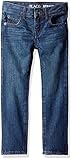 The Children's Place Little Boys' Straight Leg Jeans, Deep Blue, 7