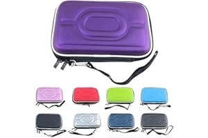 KOCAK GOLD Protective Travel Carrying Hard Pouch Case Bag Cover for Game Boy Advance Color Pocket GBA GBC GBP Console,Carry Bag for Nintendo DS Lite NDSL NDSi EVA Storage Replacement (Purple)