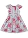 Bonny Billy Big Girl's Cap Sleeve Printed Woven Cotton Swing Skirt Dress