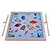 Lewo Magnetic Wooden Puzzle Fishing Game Playset with 11 Fishes and 2 Poles