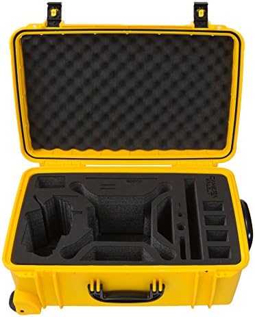 Camera Vault DJI Phantom 3 YellowTravel Case with Black Foam in Seahorse 920-Propellers On. Fits DJI Phantom 3 Professional, DJI Phantom 3 Standard, DJI Phantom 3 Advanced