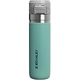 STANLEY Quick Flip GO Bottle, 24 oz, Spring Green | Push Button Lid | Packable for Travel and Sports | Leakproof Water Bottle | Insulated Stainless Steel | BPA-Free