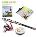 Rod and Reel Combo Carbon Fiber Telescopic Fishing Poles and Spinning Reels Saltwater for Bass Trout