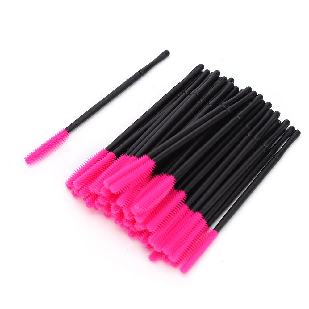 50 Pcs Eyelash Brush Eyebrow Mascara Brushes Set,Disposable Mascara Brushes Wand Applicator Eyebrow Makeup Brush Kits Beauty Eyelash Extension Supplies(#4)