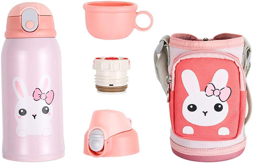 Kids Thermos Cup, One Cup Three Cover, BPA Free, Vacuum Insulated