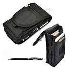 Ranboo Belt Clip Holster, Nylon Smartphone Holster Pouch Compatible for iPhone Xs Max XS XR 7 8 Plus MOLLE Tactical Carrying Case Belt Loop Pouch Men's Waist Pocket Galaxy S9 S8 Plus Note 9 8 5 Black