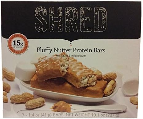 Shred Fluffy Nutter Protein Bar 1.4 Oz - Pack of 7