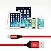 Lightning Cable, XUHANG iPhone Cables 3Pack (3+6+10FT) Lighting to USB Cable Nylon Braided Cord Charger for iPhone X/8/8 Plus/7/7 Plus/6/6 Plus/6s/6s Plus/5/5s/5c/SE and More (Red)