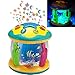 Haktoys 2-in-1 Activity Toy & Night Lamp Sky Constellation Rotating Projector Fun Learning Entertaining Educational Play | Music (On/Off) and Flashing Lights, Safe and Durable,Gift for Toddlers & Kids