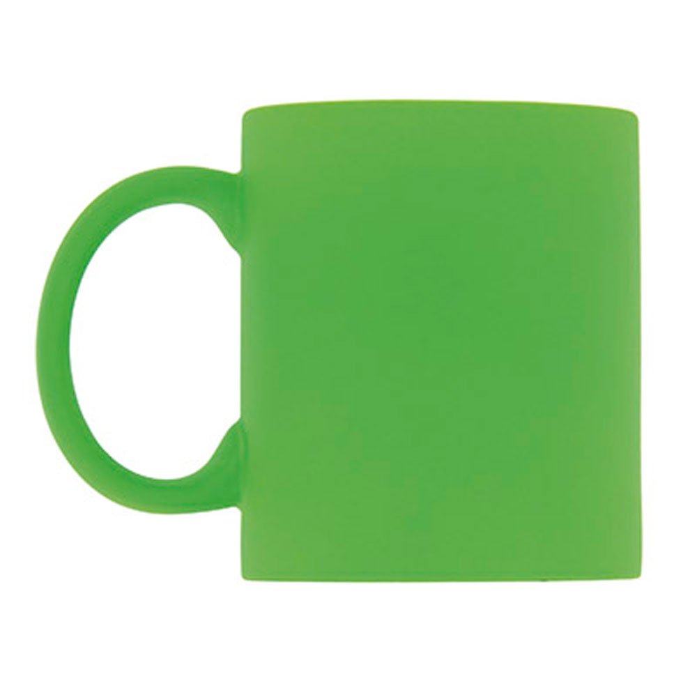 eBuyGB 1292309 Bright Fluorescent/Neon Mug for Tea and Coffee, Ceramic, Green, 310ml — image 1