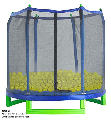 Outdoor Heights Ball Pit Balls - Phthalate and BPA Free - Crush Proof Plastic Pit Balls - Kiddy Trampoline Balls for Ball Pit and Bounce House Ball (100 Balls, Lemon Yellow) - Thumbnail 3